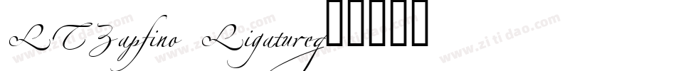 LTZapfino Ligature字体转换